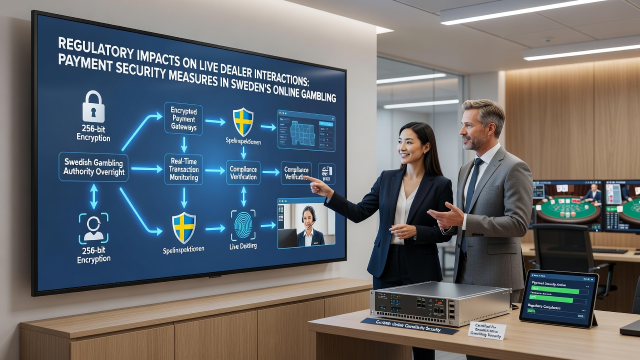Secure transaction flows integrated with Swedish live dealer sessions